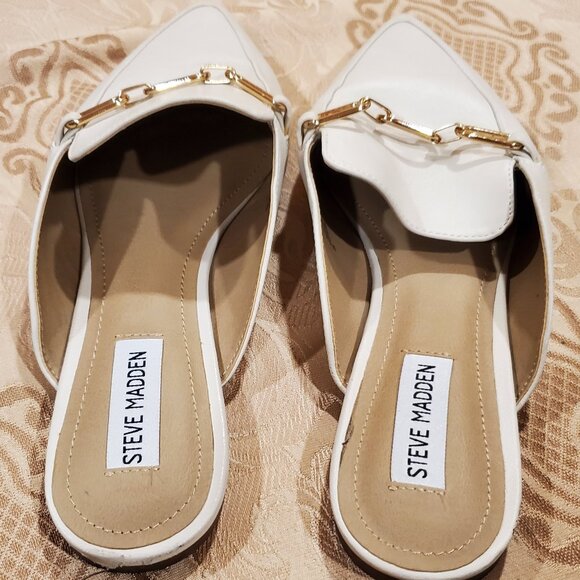 pointed toe Madden mules white 10 M - Picture 4 of 4